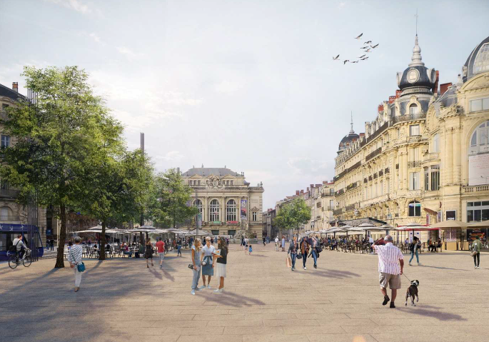 Montpellier concerte sur l’avenir de la place de la Comédie